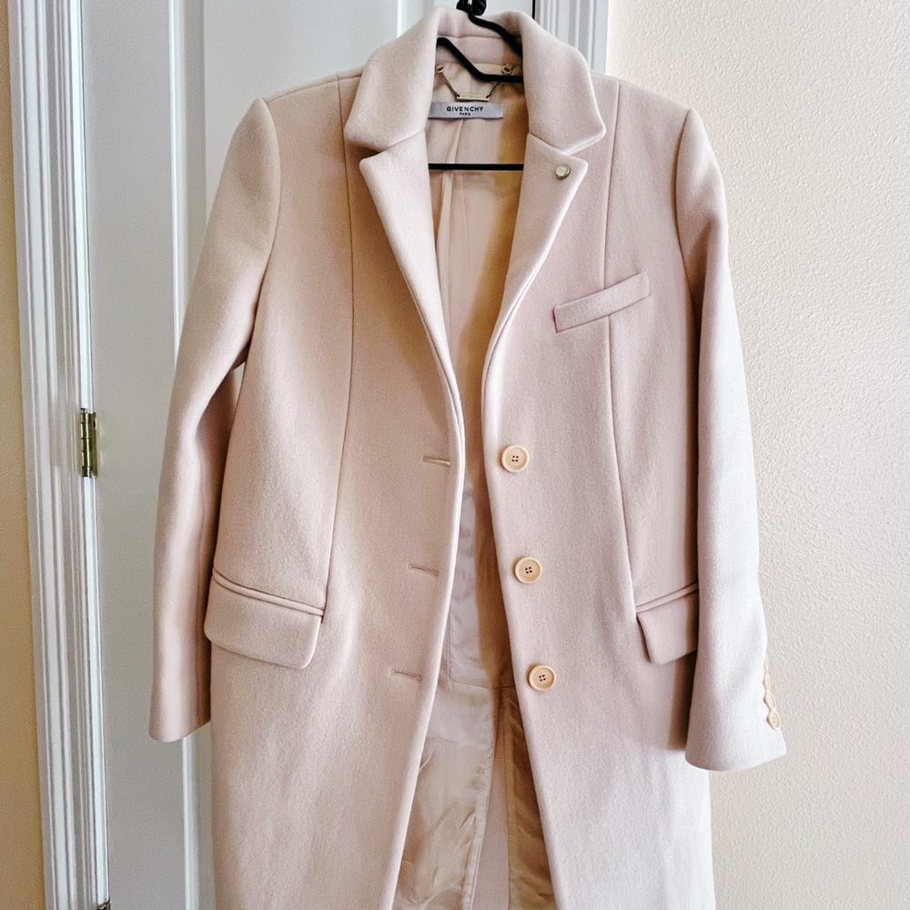 NEW Givenchy Pink Wool Coat Jacket XS-S